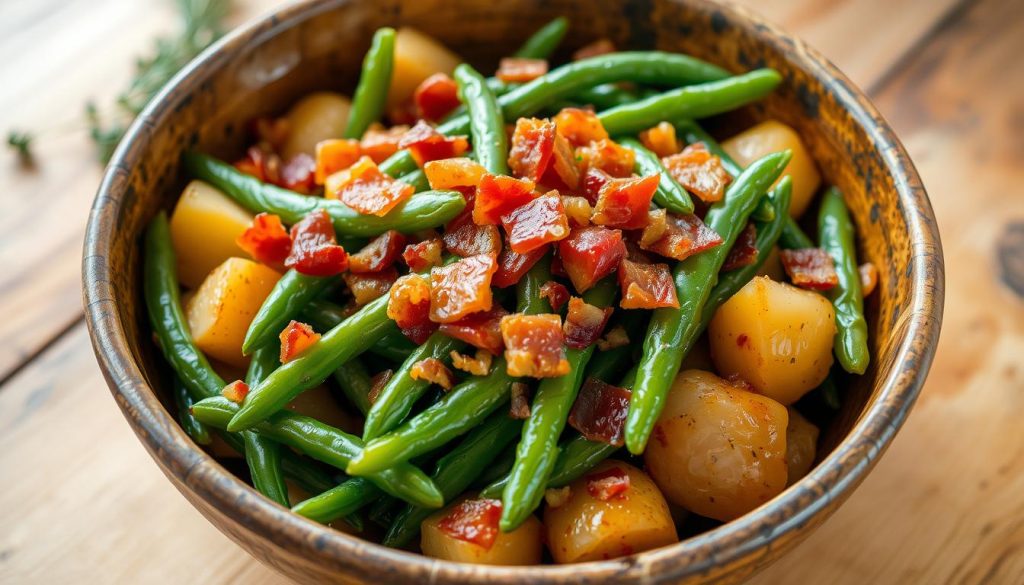 Country Ranch Green Beans and Potatoes Comfort Dish