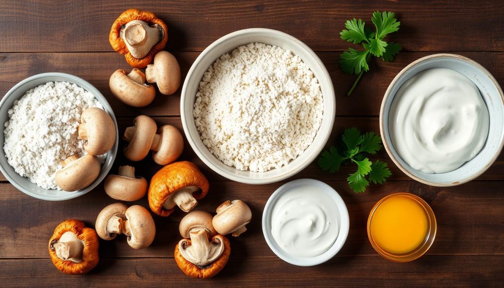 Crispy Mushroom Ingredients