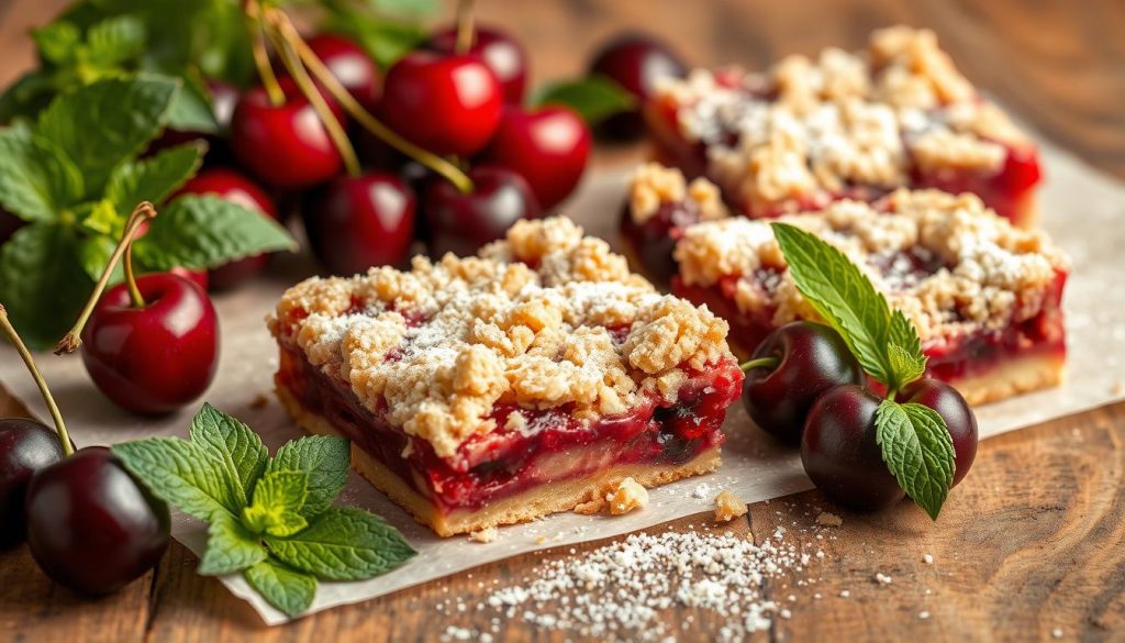 Delicious Cherry Crumble Bars