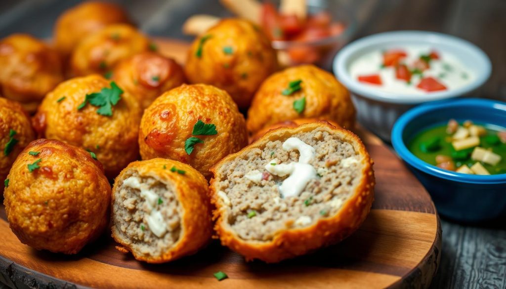 Rotel Cream Cheese Sausage Balls Appetizer